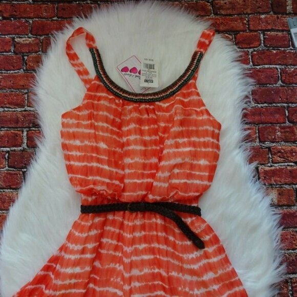 NWT Three Pink Hearts Dress Party Cocktail Prom - Picture 4 of 12